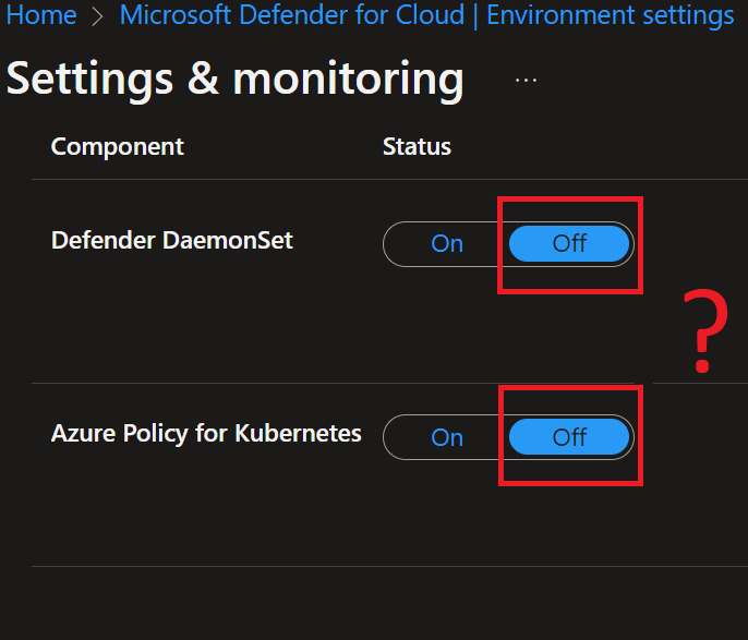 Microsoft Defender for Containers UX unreliability while using policy initiatives for auto-provisioning